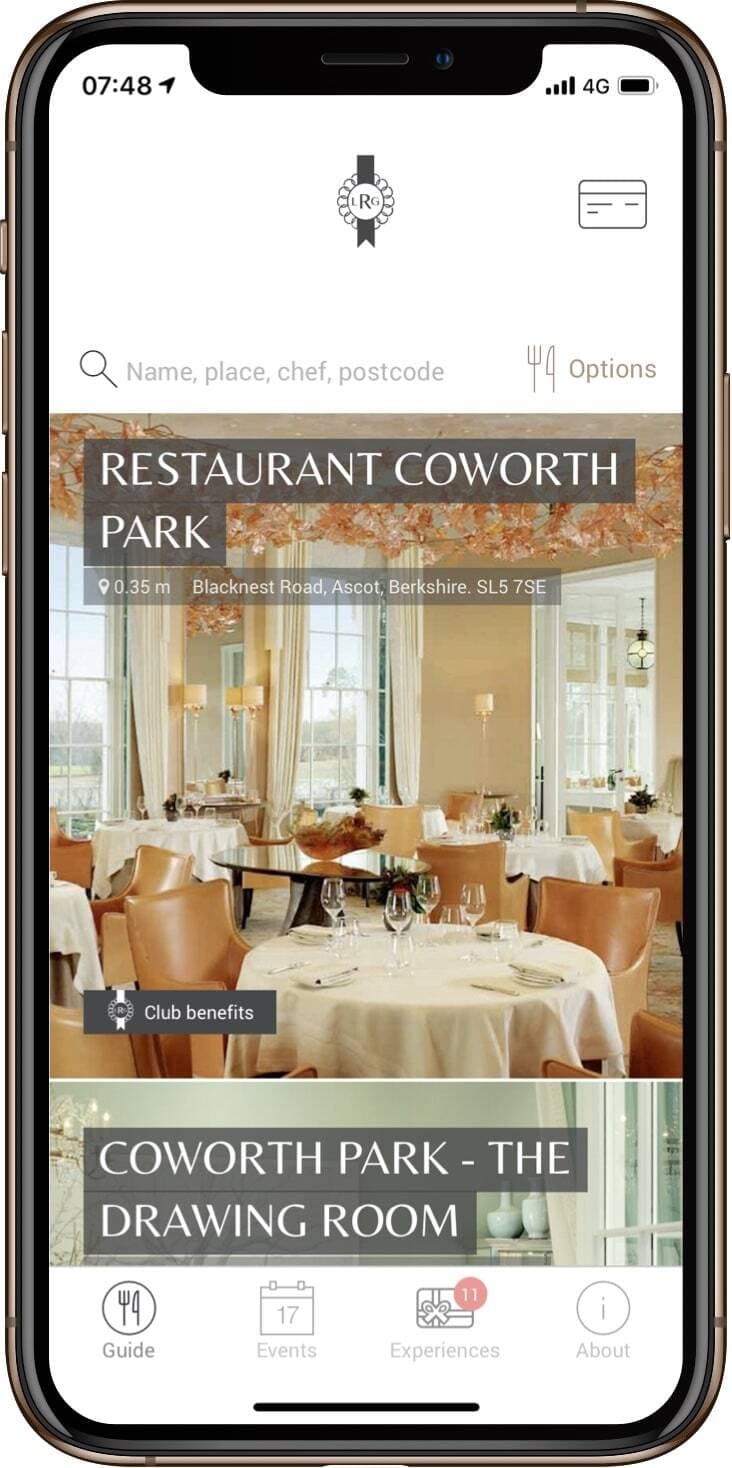 Homepage Luxury Restaurant Guide